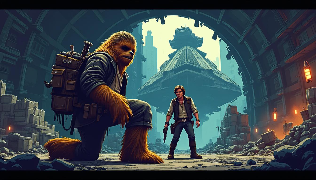 dive into 'hunt for the falcon' #2 as han solo and chewbacca revisit their past, embarking on an action-packed quest filled with classic star wars nostalgia and thrilling adventure.