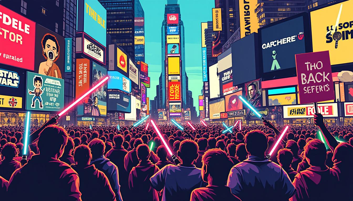 discover how passionate star wars fans sparked the ben solo renaissance, lighting up times square with the moving message &#039;no one’s ever truly gone.&#039; explore the impact of this unique tribute and what it means for the fandom community.