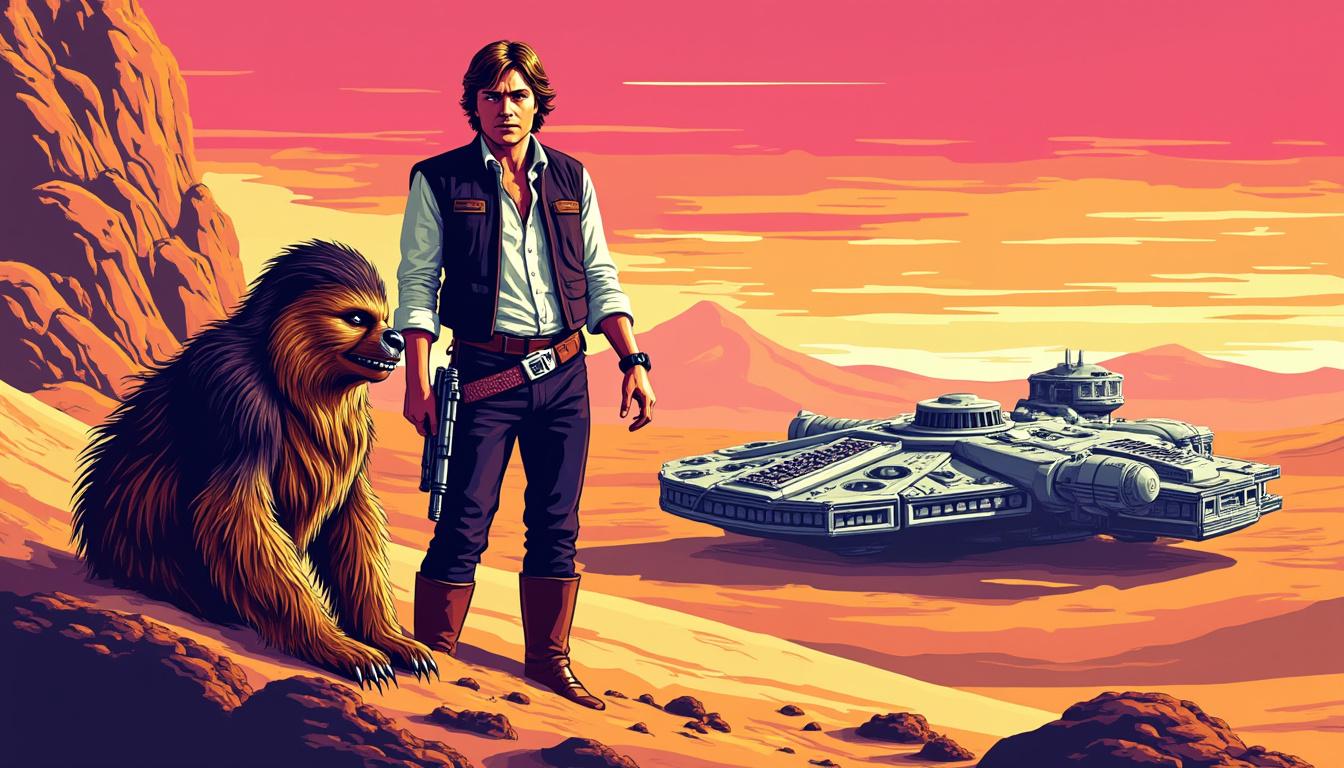 dive into our review of han solo: hunt for the falcon #3, featuring an epic showdown between han and chewie during their thrilling and turbulent journey to jakku. discover the action and drama in this captivating installment.