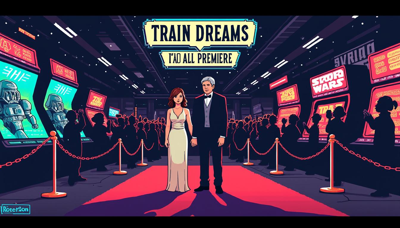 at the &#039;train dreams&#039; premiere, harrison ford left co-star felicity jones speechless with his unexpected remarks. discover the unforgettable moment that stole the spotlight on the red carpet.
