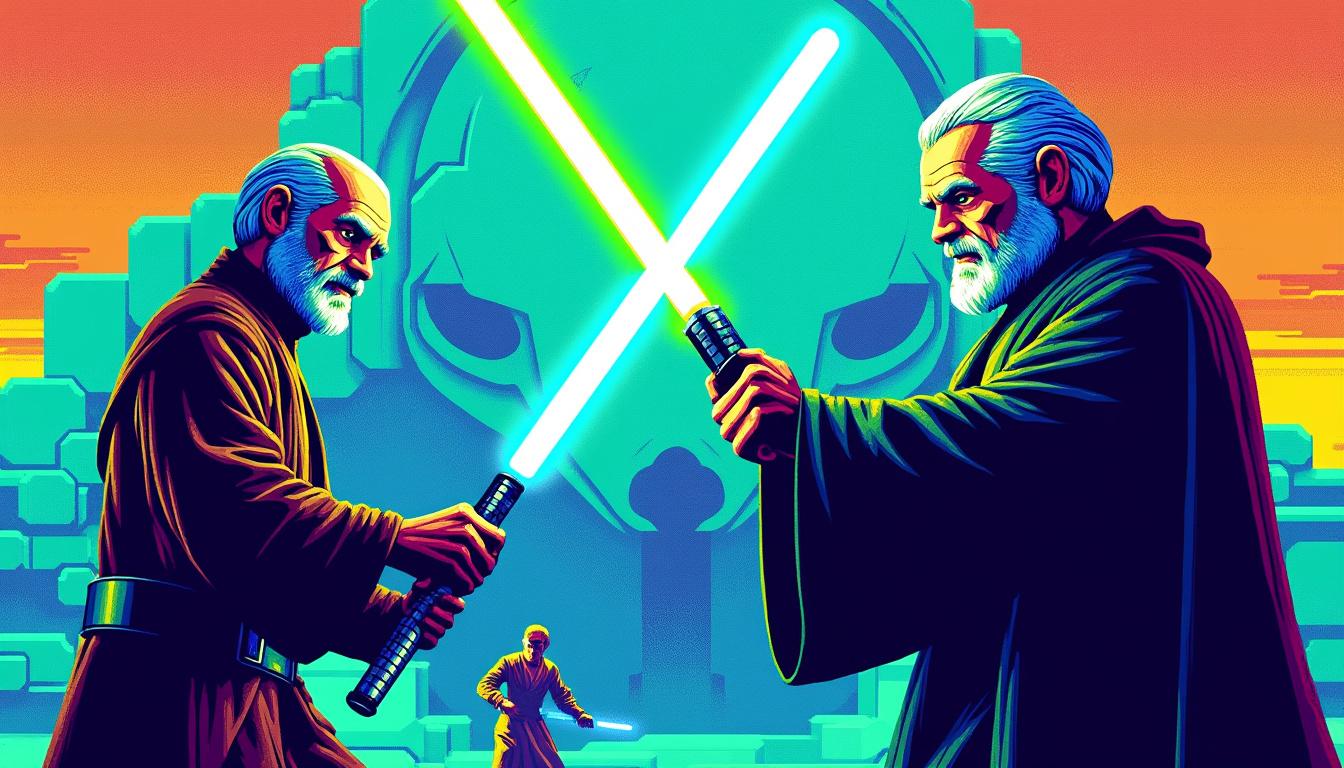 explore the thrilling showdown in jedi knights #9 as count dooku confronts qui-gon jinn amidst the mysterious corlis rath enigma unraveling. read our detailed review for insights and key moments.