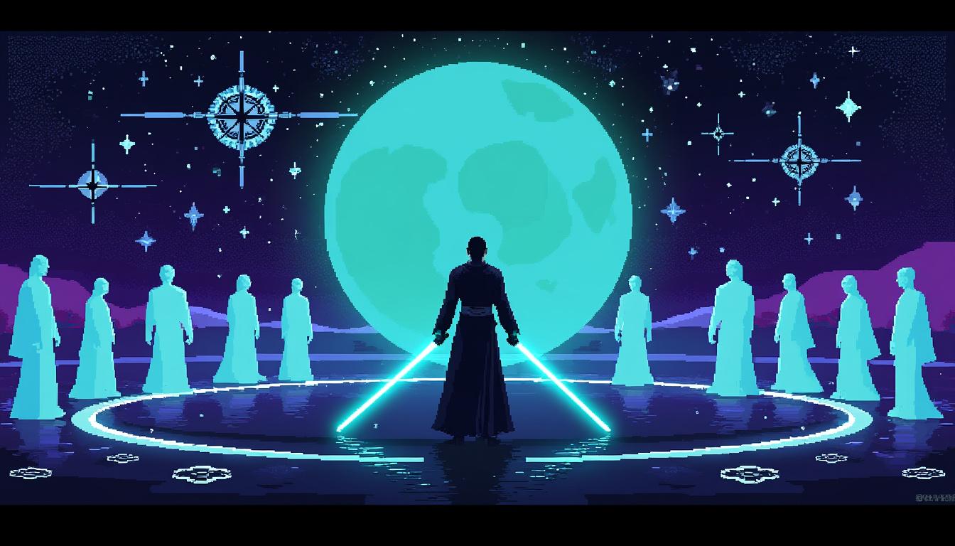 explore jedi knights' #10 with qui-gon's heartfelt tribute to the jedi legacy, delivering a bittersweet conclusion to the beloved series. a must-read for star wars fans.