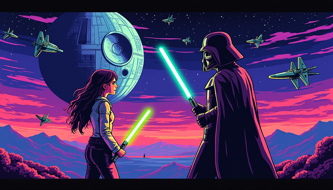 mia goth commends shawn levy&#039;s dynamic energy on &#039;star wars: starfighter&#039; and reveals her profound personal connection to the iconic star wars saga.