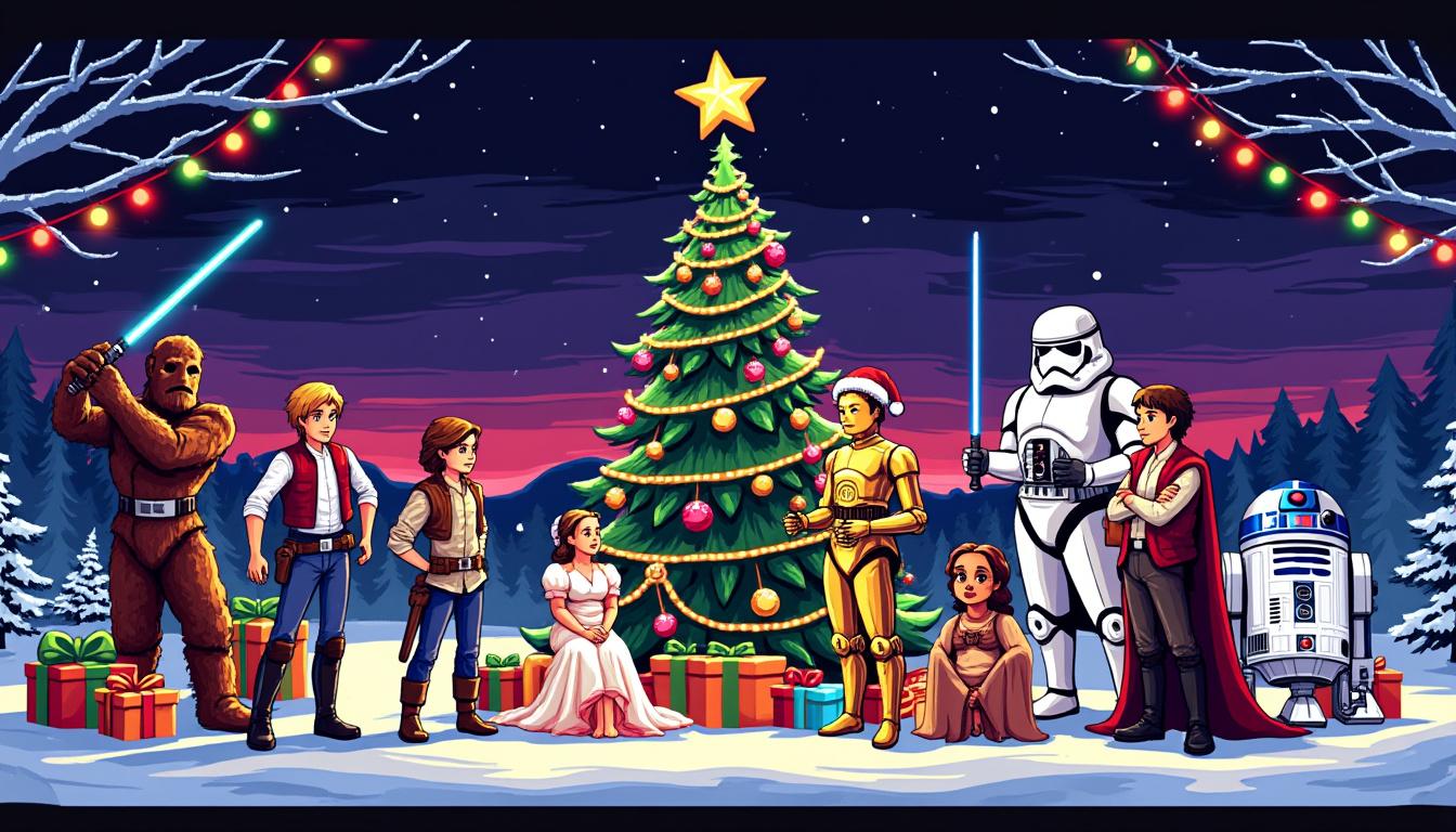 send warm season's greetings from the star wars news net crew, celebrating the galaxy far, far away with joyful holiday wishes and exclusive star wars updates.