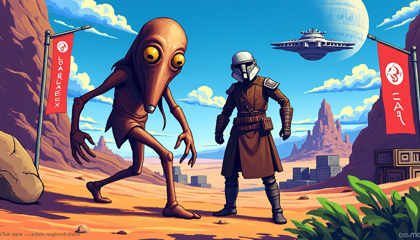 get an exclusive first look at the new 'star wars: jar jar' one-shot comic featuring an unexpected alliance between jar jar binks and kelleran beq. discover thrilling adventures and exciting new storylines in this unique star wars tale.