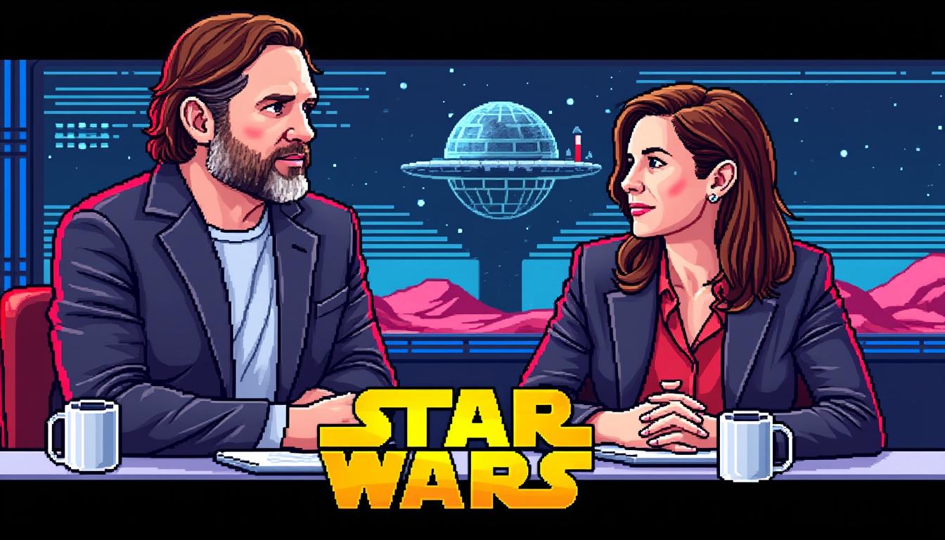 rian johnson y kelly marie tran discuten sus perspectivas sobre la salida de kathleen kennedy de lucasfilm y su impacto en la franquicia.