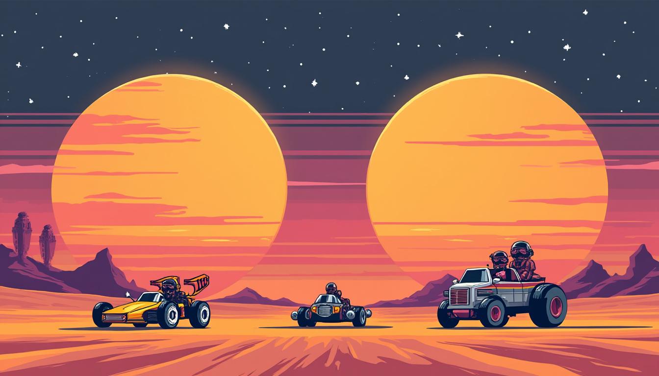 experience the thrill of star wars: galactic racer, an arcade racing game featuring high-speed action and fully customizable podracers for an intense intergalactic competition.