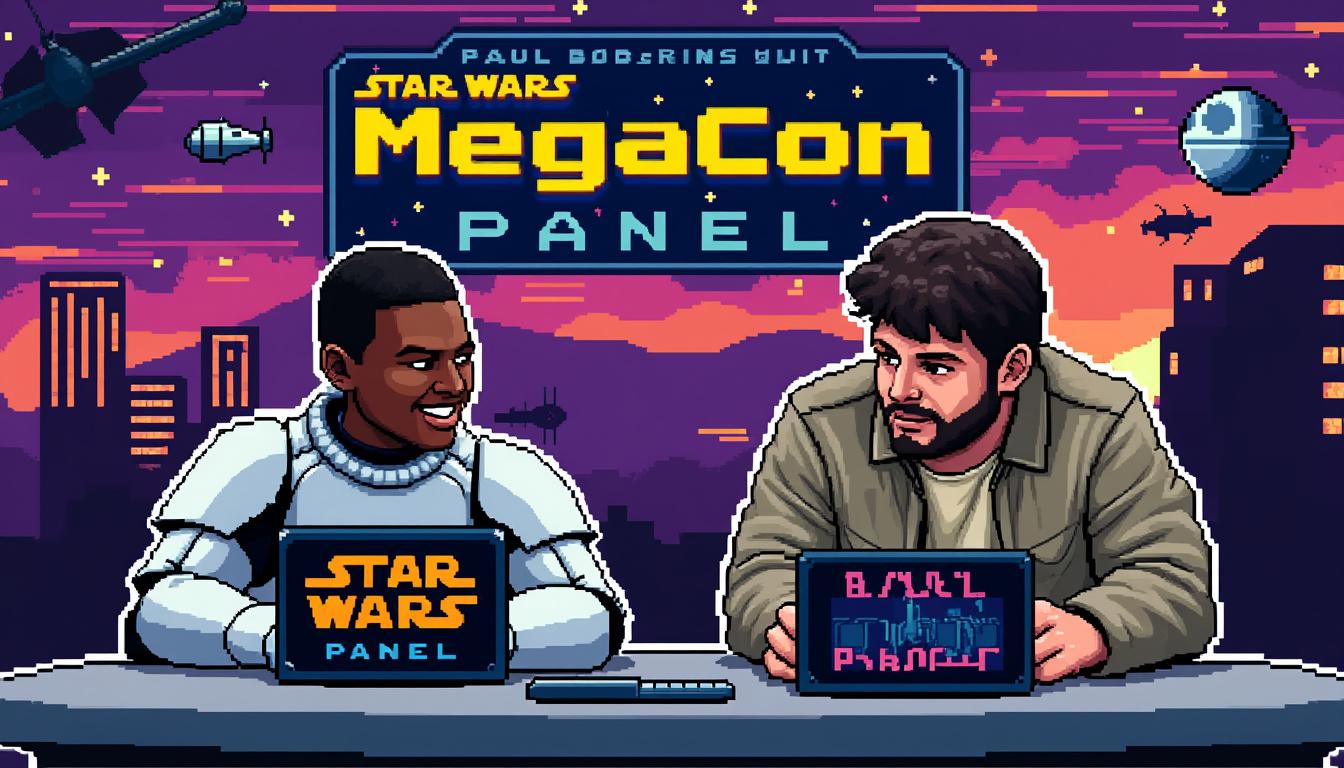 john boyega opens up about his casual chat with star wars creator dave filoni and admits he's 'clueless' about the future of the franchise during the megacon panel.