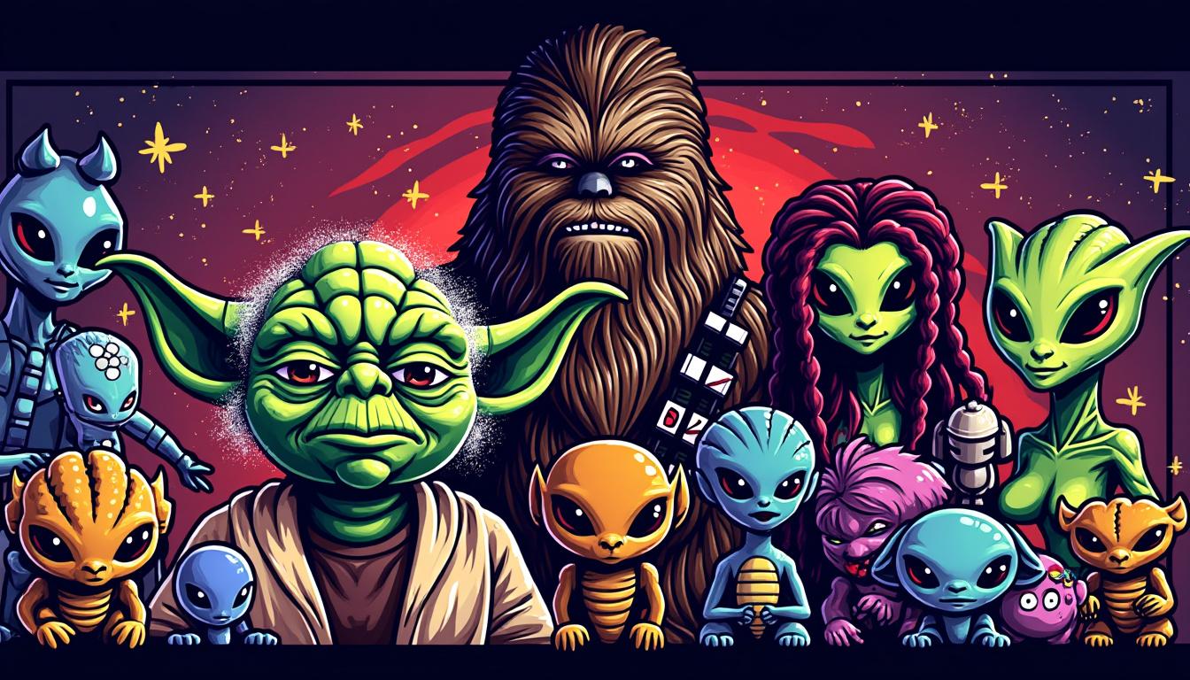 explore the fascinating behind-the-scenes world of 'the mandalorian and grogu,' revealing a stunning showcase of the film's diverse aliens and creatures that bring the star wars universe to life.