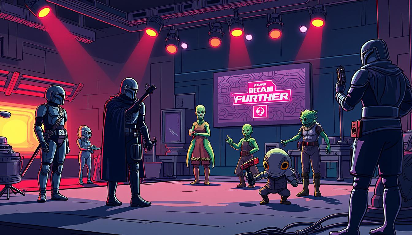 explore the behind-the-scenes world of 'the mandalorian and grogu,' revealing a stunning showcase of the film's diverse aliens and creatures that bring the star wars universe to life.