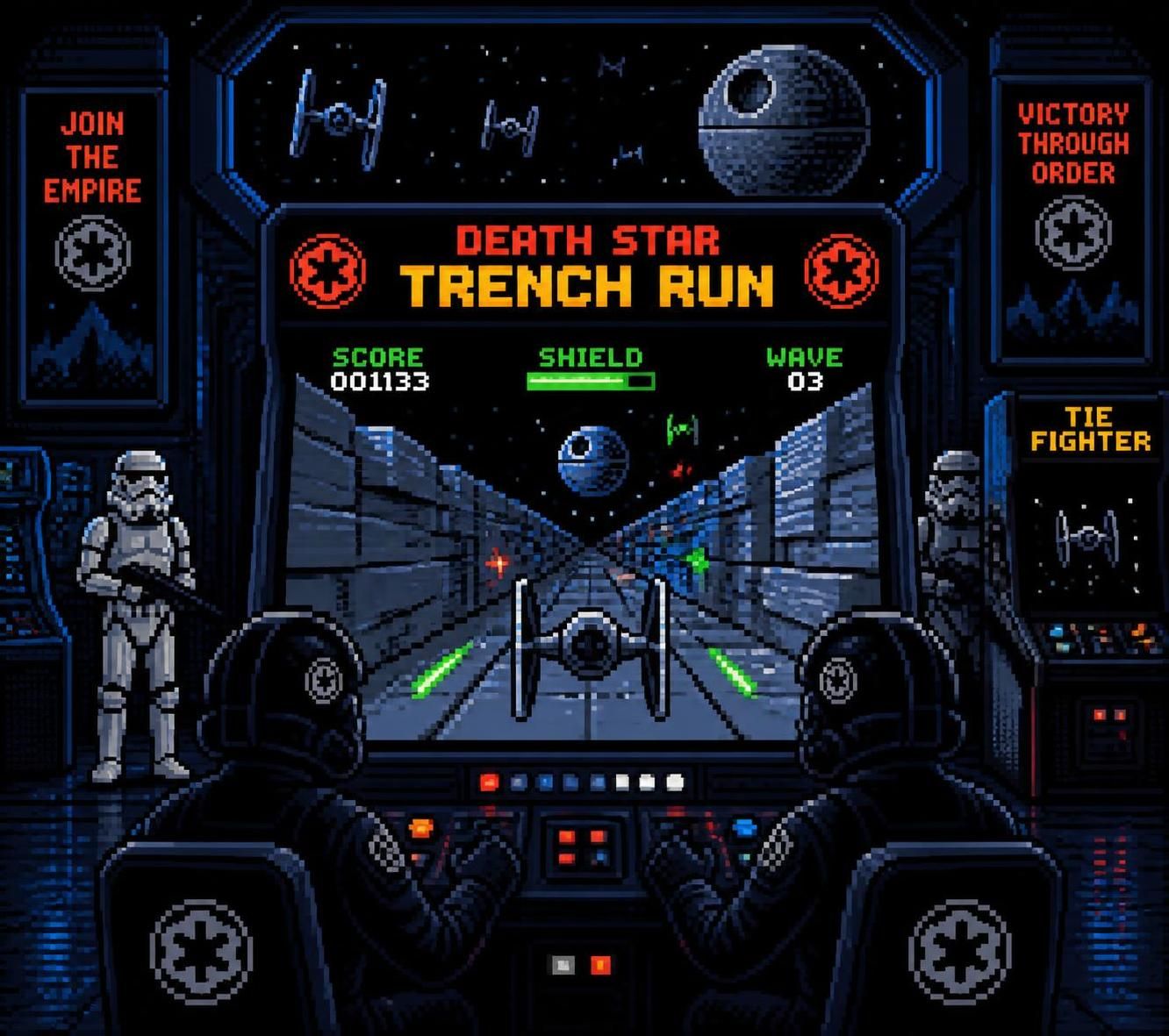 explore the unique perspective of star wars inspired by casual arcade game design, blending iconic sci-fi elements with simple, engaging gameplay.
