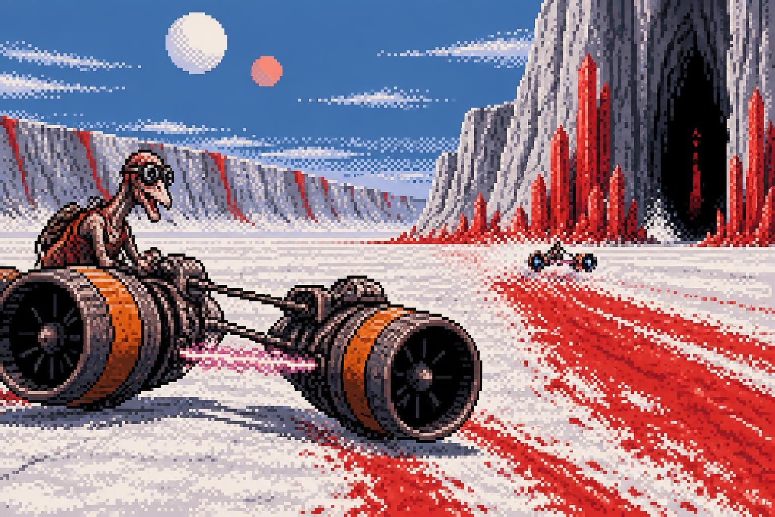 watch sebulba tear across crait in the launch trailer for galactic racer, featuring high-speed podracing action, daring turns, and galactic thrills.